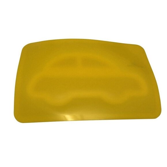 Yellow Car Shaped Silicone Divided Placemat for Children and Infants Platemat - Picture 3 of 4